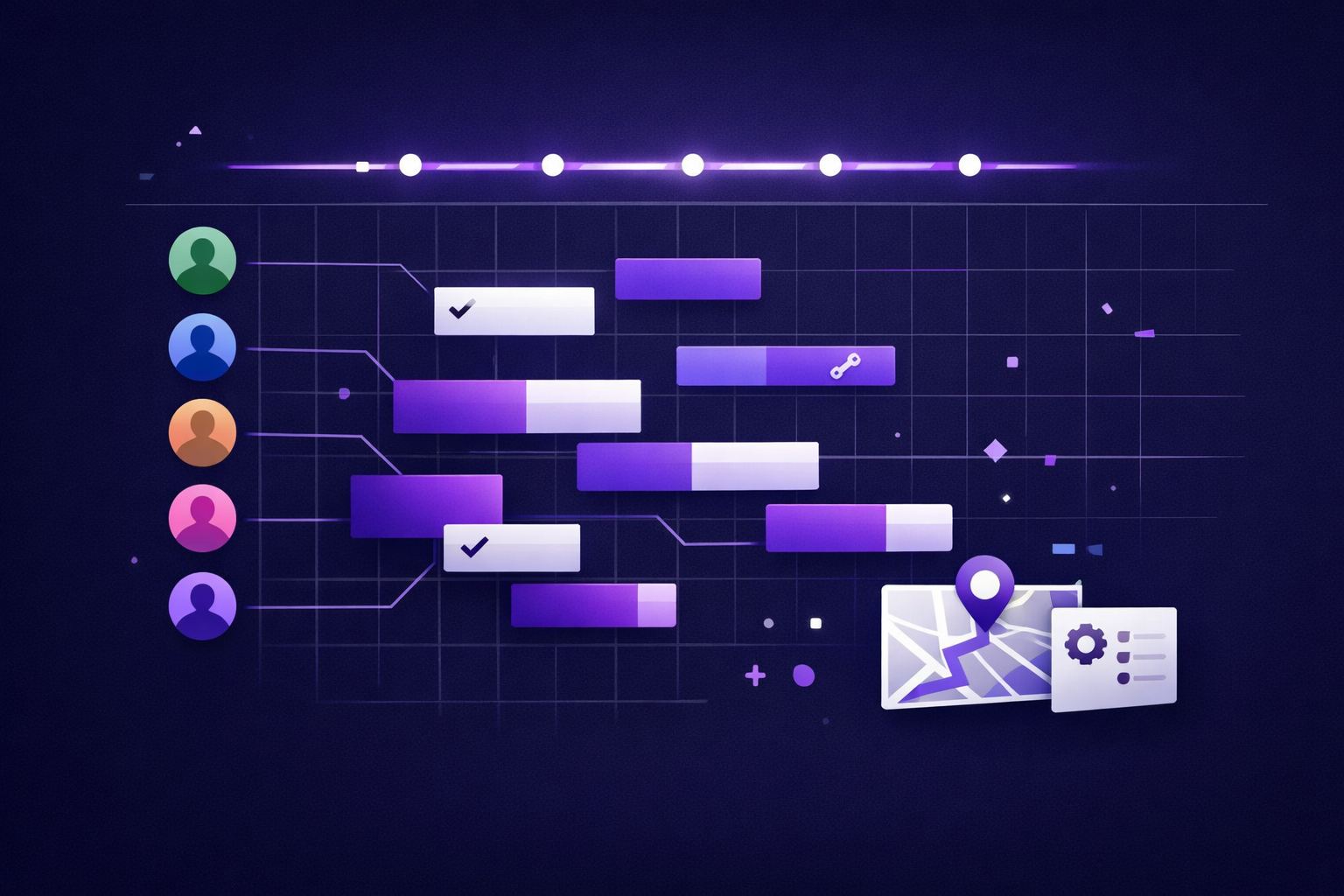 Crew scheduling illustration